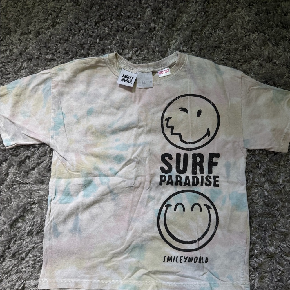 Kids' Surf Paradise Tie-Dye Tee - Pastel Multicolor